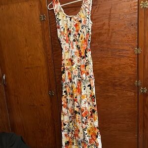 Floral Sleeveless Maxi Dress